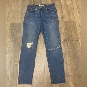 Madewell Jeans 9in High Riser Skinny Skinny Crop Size 26 Medium Wash nwot!